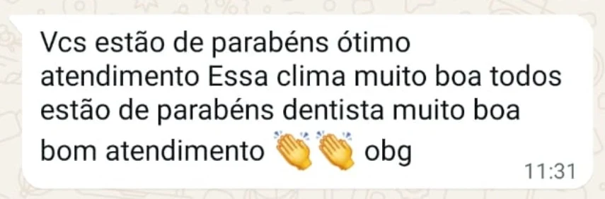 Depoimento real 1, recebido pelo WhatsApp com dados pessoais ocultos